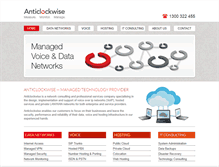Tablet Screenshot of anticlockwise.com.au